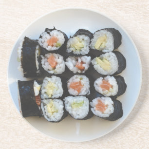 Posavasos De Arenisca Pascua de piedra arenisca de sushi