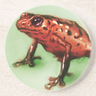 Posavasos De Arenisca Pascua de piedra de arena roja, boceto animal