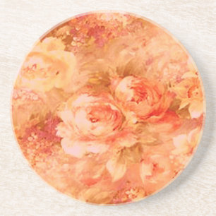Posavasos De Arenisca Pascua de pintura de flores
