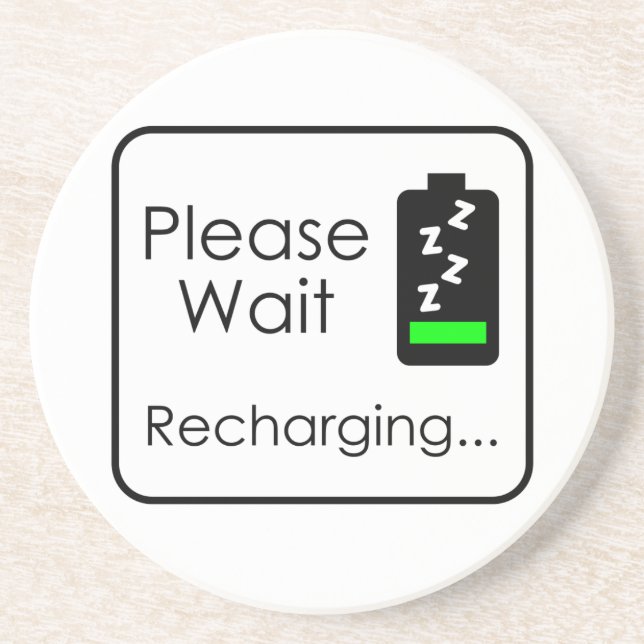 Posavasos De Arenisca Pascua de recuperación (Frente)