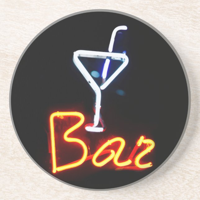 Posavasos De Arenisca Pascua de Rótulo de barras (Frente)