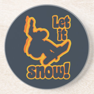 Posavasos De Arenisca Pascua de snowboard