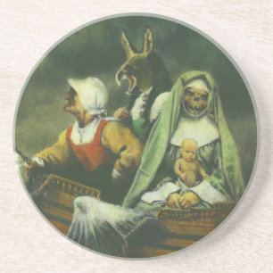Posavasos De Arenisca Pascua de tres brujas