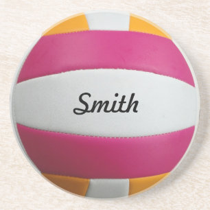 Posavasos De Arenisca Pascua de voleibol personalizable