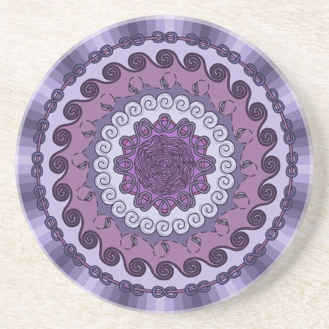 Posavasos De Arenisca Pascua de Wind Mandala (Frente)