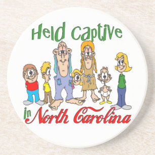 Posavasos De Arenisca Pascua del parque Funny Trailer de Carolina del No