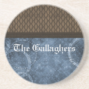 Posavasos De Arenisca Pascua metalizado de vapor de acero para engranaje