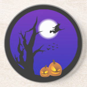 Posavasos De Arenisca Pascua nocturna aterradora