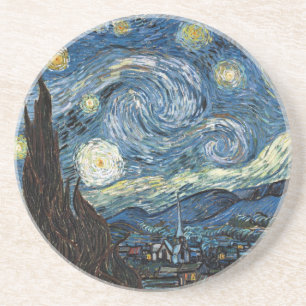 Posavasos De Arenisca Pascua nocturna estrellada