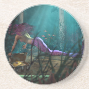 Posavasos De Arenisca Pascua para beber de la sirena Sandstone