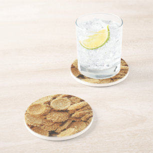 Posavasos De Arenisca Pasteles de arroz inflado ~ Platos dulces asiático