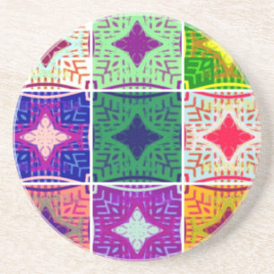 Posavasos De Arenisca patrón de 9 estrellas Hakuna matata