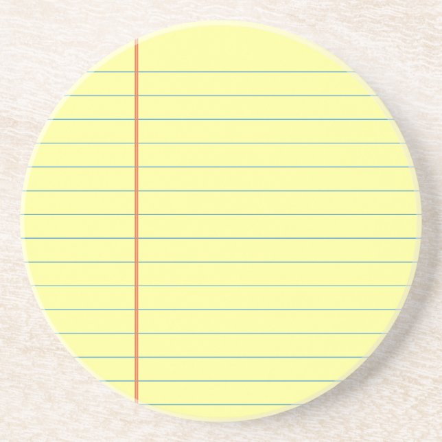 Posavasos De Arenisca Patrón de almohadilla legal (Frente)