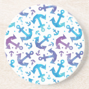 Posavasos De Arenisca Patrón de anclaje de tinta 2