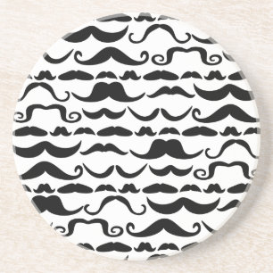 Posavasos De Arenisca Patrón de Bigote