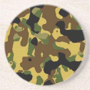Posavasos De Arenisca patrón de camuflaje