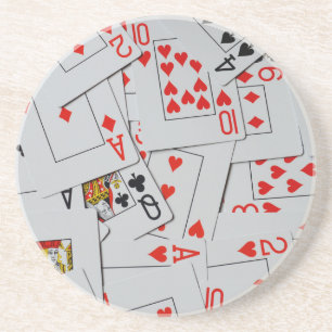 Posavasos De Arenisca Patrón De Cartas De Reproducción De Dispersión,
