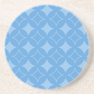 Posavasos De Arenisca Patrón de envío azul cielo