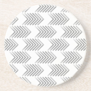 Posavasos De Arenisca Patrón de flecha tribal gris