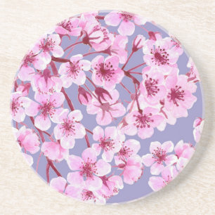 Posavasos De Arenisca Patrón de floración de cerezo