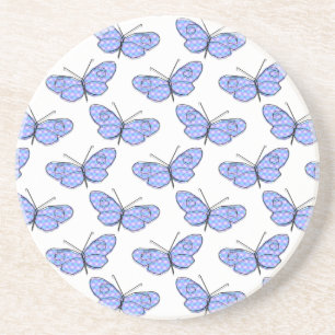 Posavasos De Arenisca Patrón de mariposa cósmica
