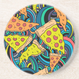 Posavasos De Arenisca Patrón de pizza