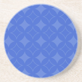 Posavasos De Arenisca Patrón de shippo azul real