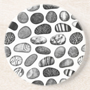 Posavasos De Arenisca Patrón Pebble