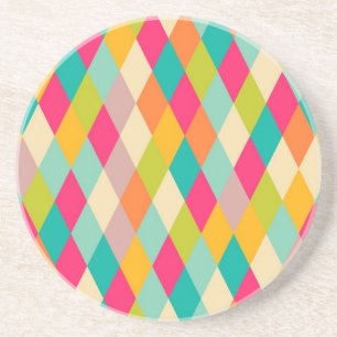 Posavasos De Arenisca Patrón vintado Harlequin