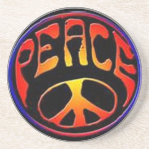 Posavasos De Arenisca Peace Coaster