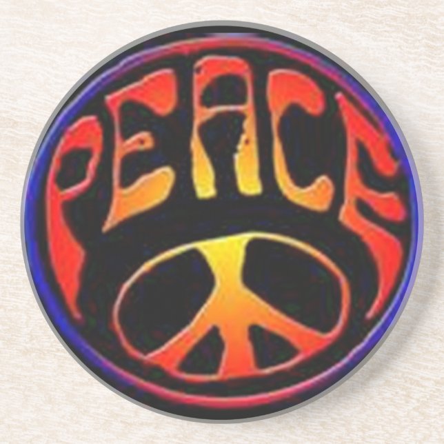 Posavasos De Arenisca Peace Coaster (Frente)
