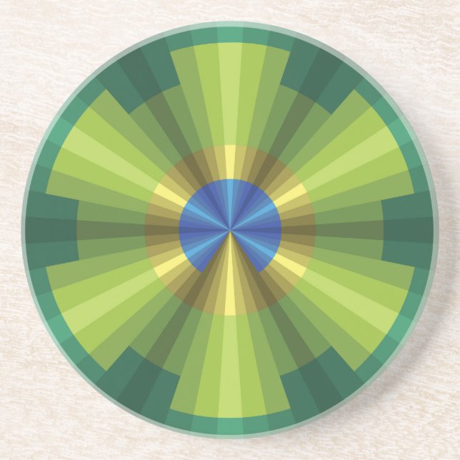 Posavasos De Arenisca Peacock Illustration Coaster (Frente)