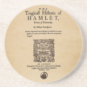 Posavasos De Arenisca Pedazo delantero al cuarto de Hamlet (versión