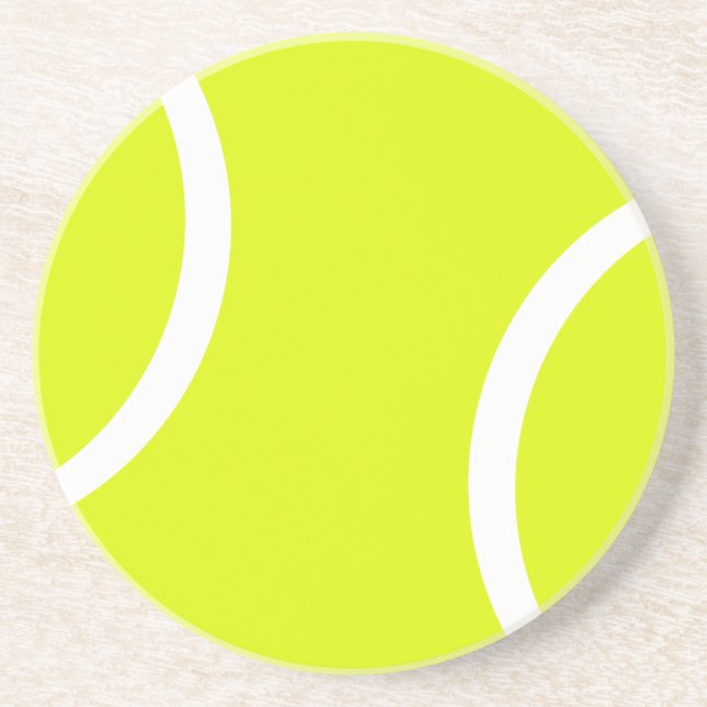 Posavasos De Arenisca Pelota de tenis (Frente)