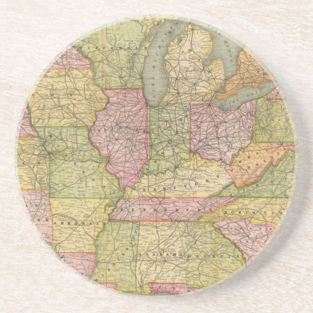 Posavasos De Arenisca Pensilvania 6 (Frente)
