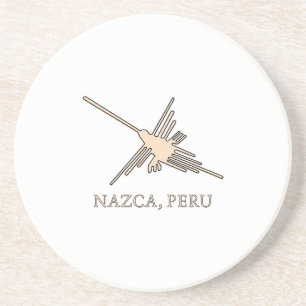 Posavasos De Arenisca Periódico Geoglyph de Nazca Hummingbird