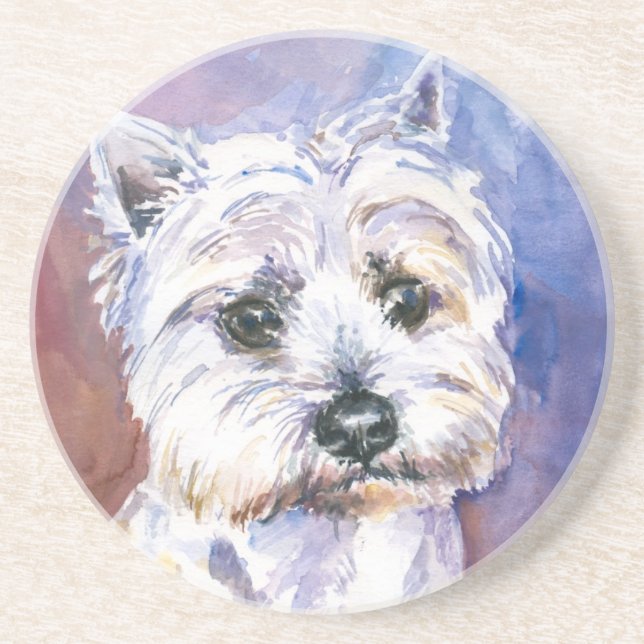 Posavasos De Arenisca Perro (Frente)