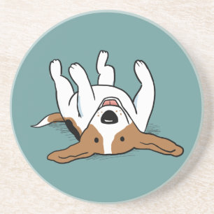 Posavasos De Arenisca Perro de dibujos animados Beagle lindo