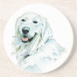 Posavasos De Arenisca Perro perdiguero inglés