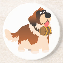 Posavasos De Arenisca Personalizado Cuto St Bernard Coaster