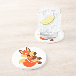 Posavasos De Arenisca Personalizado de baile lindo Fox Coaster
