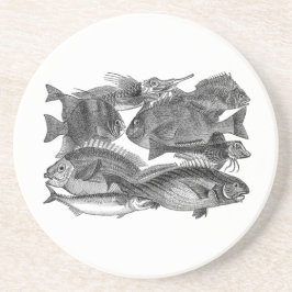 Posavasos De Arenisca Pesca De La Montaña De La Suerte