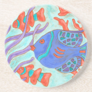 Posavasos De Arenisca Pescado pop