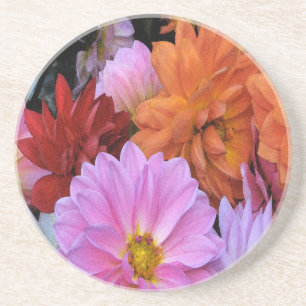 Posavasos De Arenisca Pétalos de la dalia