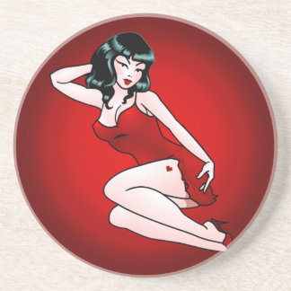 Posavasos De Arenisca Pin encima de los regalos retros del Pin-para