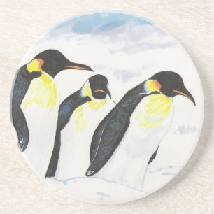 Posavasos De Arenisca Pingüinos