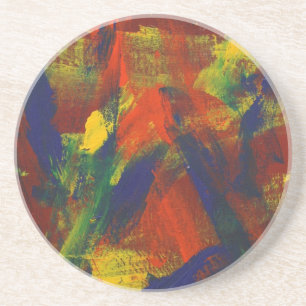 Posavasos De Arenisca Pintura abstracta 31 de junio