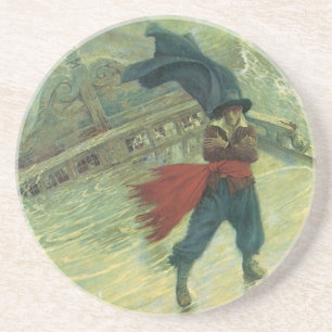 Posavasos De Arenisca Pirata Antiguo, El holandés errante por Howard Pyl