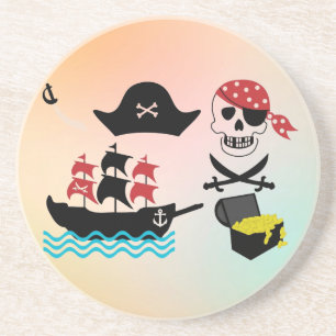 Posavasos De Arenisca Piratas