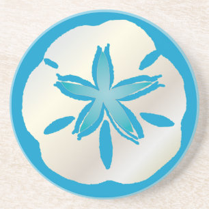Posavasos De Arenisca PixDezines Estrella de mar dólar de arena/natural+